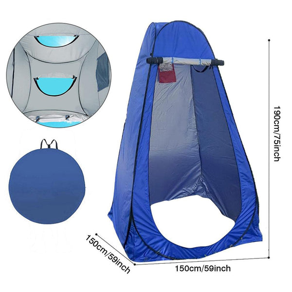 Portable Outdoor Camping Tent Shower Tent Simple Bath Cover Changing Fitting Room Tent Mobile Toilet Fishing Photography Tent