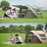 Automatic Pop-up Tent,5-8 Person Outdoor Instant Setup Tent 4 Season Waterproof Tent for Hiking, Camping, Travelling