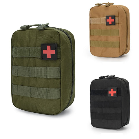 Molle Tactical First Aid Kits Medical Bag Outdoor Camping Climbing Bag Multifunctional Waist Belt Pocket Army Military EDC Pouch