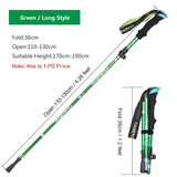 Outdoor Portable Folding Nordic Walking Pole 1PC 250G Ultralight Trekking Pole Hiking Stick