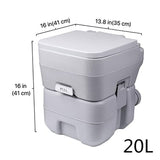 Travel Camping Toilet Portable Toilet for Adult WC Outdoor 10/20L Flushing Potty for Outdoor Activities Long Road Boat Trip