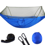 2022 Camping Hammock with Mosquito Net Pop-Up Light Portable Outdoor Parachute Hammocks Swing Sleeping Hammock Camping Stuff