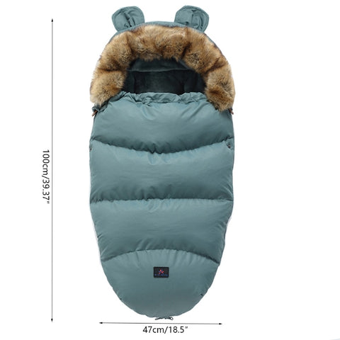 Winter Baby Toddler Universal Footmuff Cosy Liner  Pram Stroller Sleeping Bags Windproof Warm Thick Windproof Pad