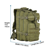 30L Men Military Climbing Bag Outdoor Army Tactical Backpack Hiking Travel Sports Rucksack Waterproof Camping Hunting Backpack