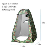 1-2 Persons Portable Privacy Shower Toilet Camping Pop Up Tent Camouflage UV Function Outdoor Dressing Photography Tents