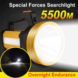 Outdoor Waterproof Powerful LED Flashlight Spotlights Portable Searchlight USB Rechargeable Lantern Long Range For Camping