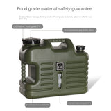 18L Outdoor camping hydration Water Backpack PE Square Camp Drinking Bucket Portable Car Picnic Water Storage Bucket with Faucet