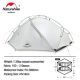 Naturehike Tent VIK Ultralight Camping Tents 1person 2person Cycling Tent Waterproof portable Travel Tent
