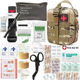 Camping Survival Equipment Molle Trauma Backpack Medical Emergency Survival First Aid Kit Military Tactical Tourniquet Bandage