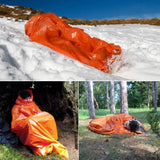 Emergency Survival Sleeping Bag Lightweight Waterproof Thermal Emergency Blanket Bivy Sack with Portable Drawstring Bag