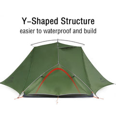 Naturehike New Vik Camping Tent Ultralight 1-2 Person Travel Beach Shelter Tent Outdoor Waterproof 4 Season Backpacking Tent