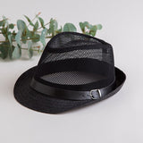 Caluriri Breathable Mesh Men Western Cowboy Hat Outdoor Stra